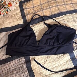 Athleta Navy Blue size Large Bikini Top